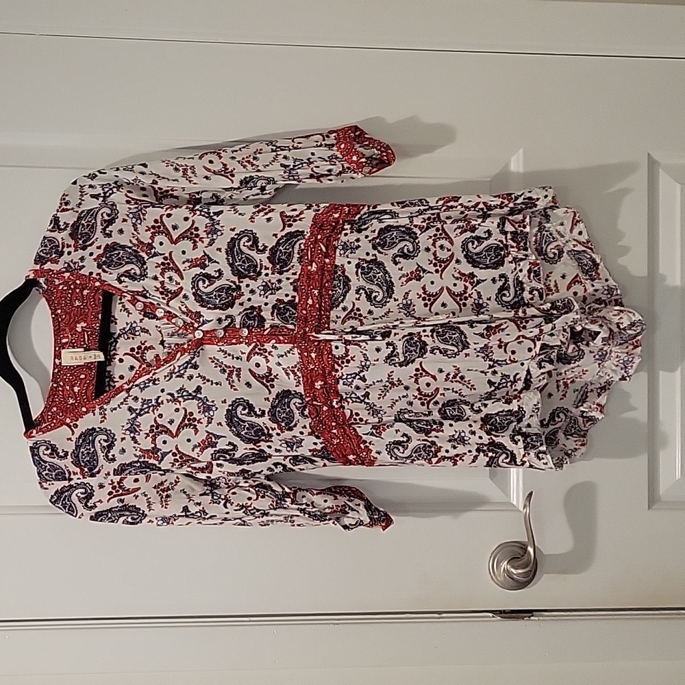 Shorts boho romper, paisley design